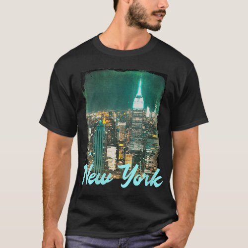 Womens New York City NY Tourist Road Trip Matching T_Shirt