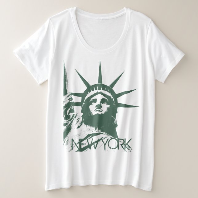 Women's New York Shirt Plus Size NYC Shirts (Design Front)