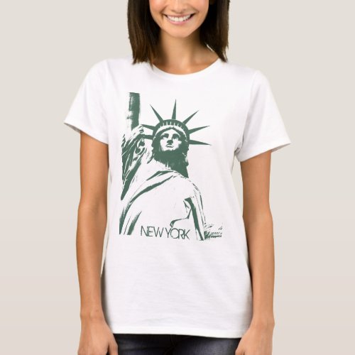 Womens New York Shirt Statue of Liberty T_shirt