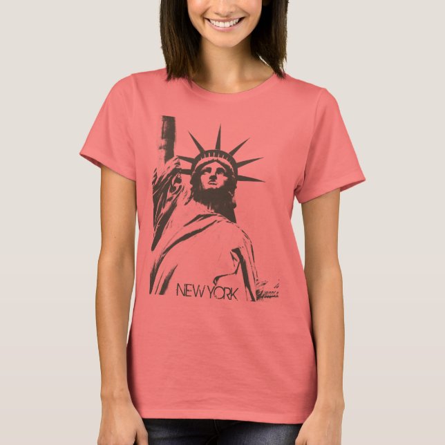 Women's New York Shirt Statue of Liberty T-shirt (Front)