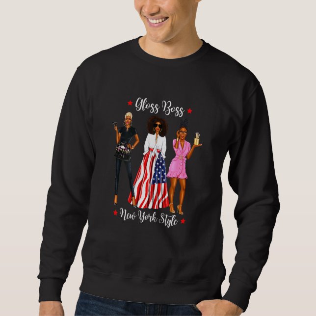 Womens New Yorker Hairdresser New York Hairdressin Sweatshirt (Front)