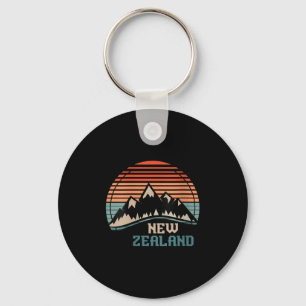 Womens New Zealand Mountain Hiking Gift New Zealan Keychain