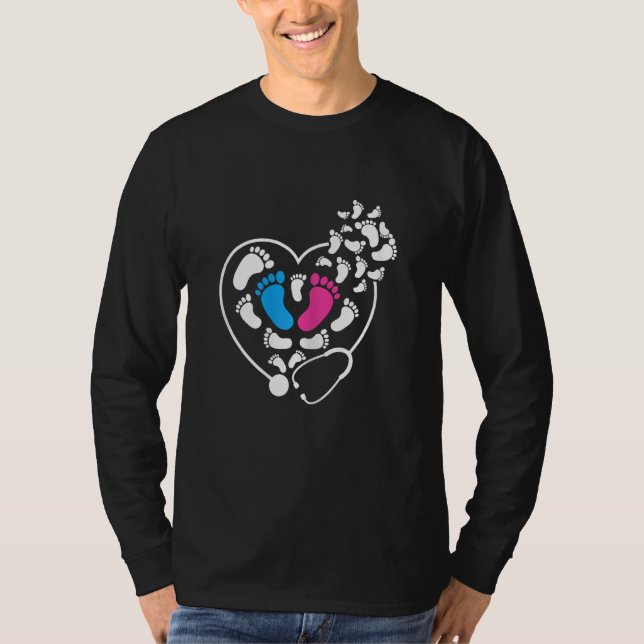 Womens Nicu nurse Baby ICU Nurse Heart T-Shirt (Front)