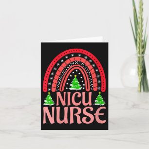 Womens Nicu Nurse Christmas Crew Nurselife Nursing Card