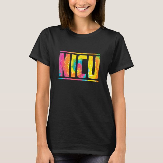 Womens Nicu Nurse Colorful T-Shirt (Front)