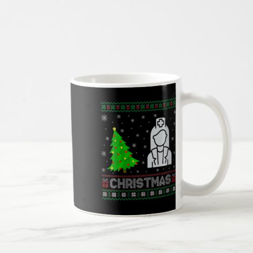 Womens Nicu Nurse Xmas Tree Lighting Ugly Christma Coffee Mug