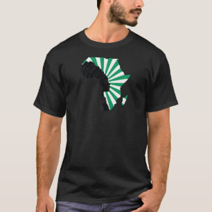 Womens Nigeria Nigerian Flag Africa Map Ethnic Her T-Shirt
