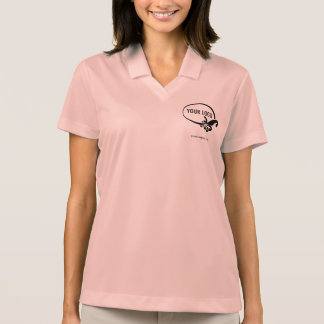 Women's Nike Dri-FIT Custom Logo Pink Polo Shirt