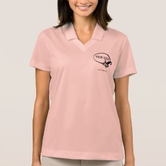 Women&#39;s Nike Dri-FIT Custom Logo Pink Polo Shirt