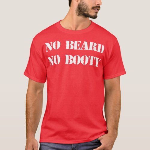 Womens No Beard No booty VNeck  T_Shirt