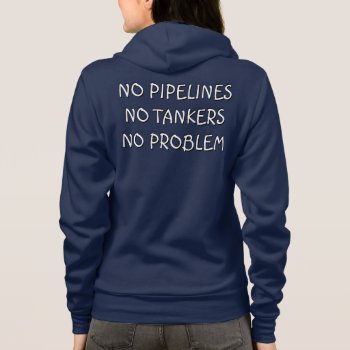Women's No Pipeline Hoodie Custom Text Shirts by artist_kim_hunter at Zazzle