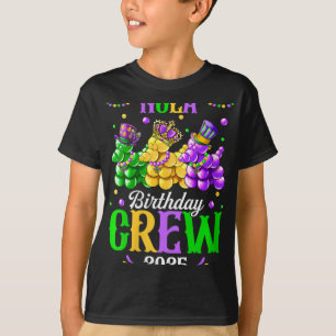 Womens Nola Birthday Crew 2025 New Orleans Mardi G T-Shirt