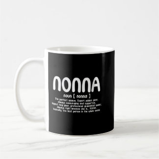 Womens Nonna Mothers Day Tee With Nonna Definition Coffee Mug