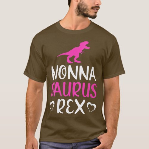 Womens Nonnasaurus  Rex Dinosaur Funny Nonna Sauru T_Shirt