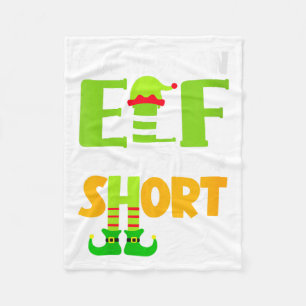 Womens Not an Elf Short Funny Christmas Small Fleece Blanket
