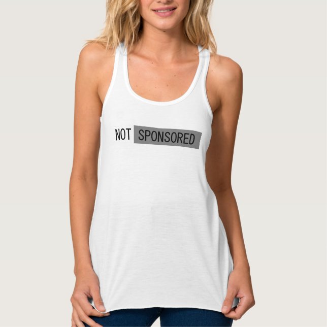 Women's NOT SPONSORED Tank Top (Front)