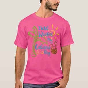 Womens Now Wheres My Cabana Boy Beach Palm Tree Co T-Shirt
