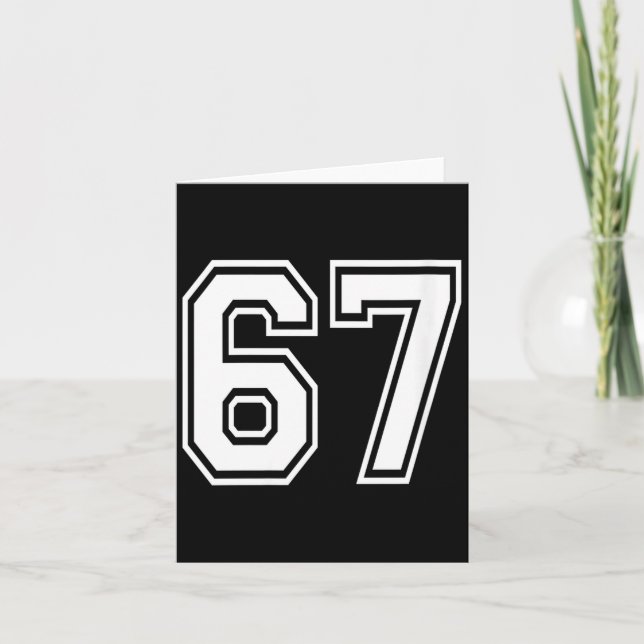 Womens Number 67 Numbered Uniform Srts Jersey Team Card (Front)
