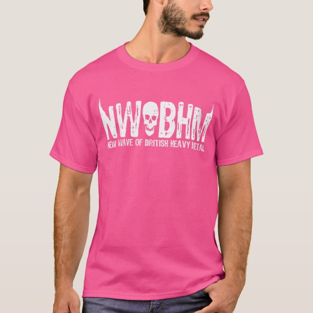 Womens Nwobhm New Wave Of British Heavy Metal Skul T-Shirt (Front)