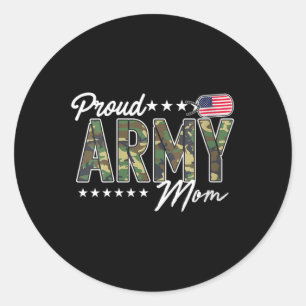 Womens Ocp Proud Army Mom For Mothers Of Soldiers Classic Round Sticker