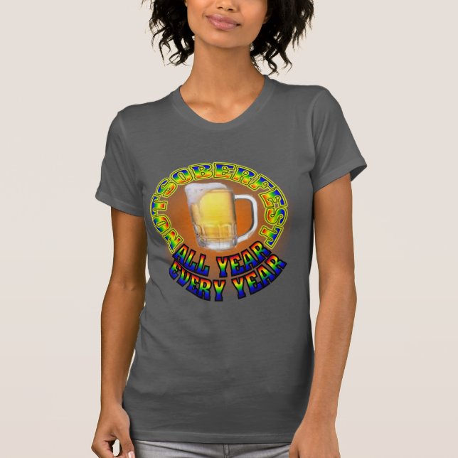 Women's Octoberfest Beer Drinking T-Shirt (Front)