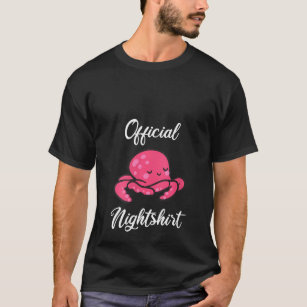 Womens Octopus Sleepshirt Nightwear Nightshirt Sle T-Shirt