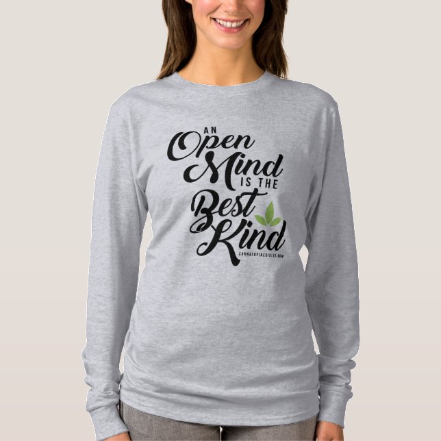 Women's Off Shoulder Cannatopia Open Mind Shirt (Front)