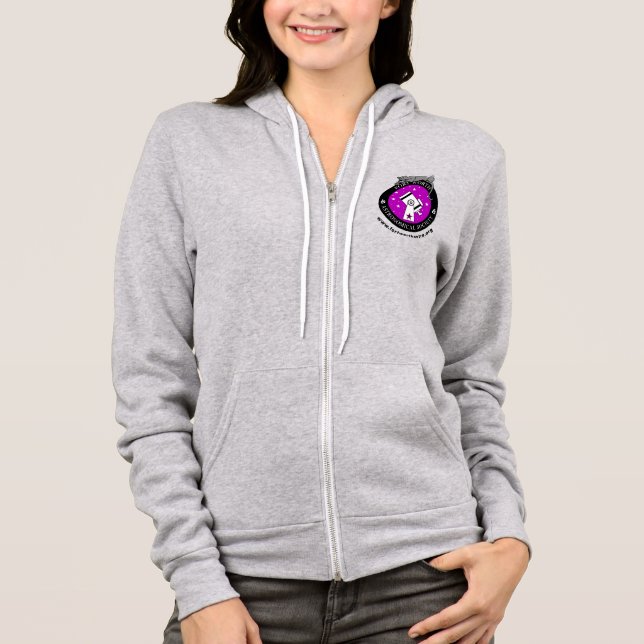 Women's Official Small Logo Zip-Up Hoodie (Front)