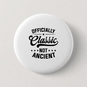 Womens Officially Clic, Not Ancient V-neck  Button