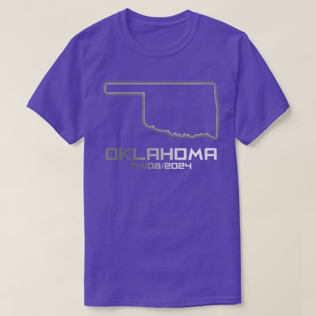 Womens Oklahoma America Astronomy otal Solar Eclip T-Shirt (Design Front)