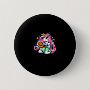 Womens Oktoberfest Unicorn with Pretzel Tank Top Button