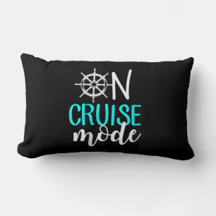 Womens On Cruise Mode Cruise Vacation Family Lumbar Pillow