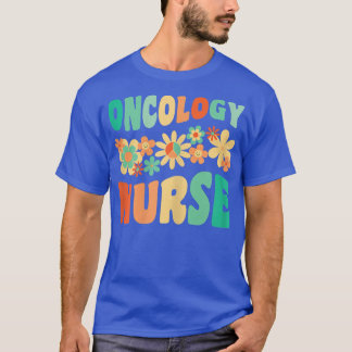Womens Oncology Nurse Registered Nurse Floral Cute T-Shirt
