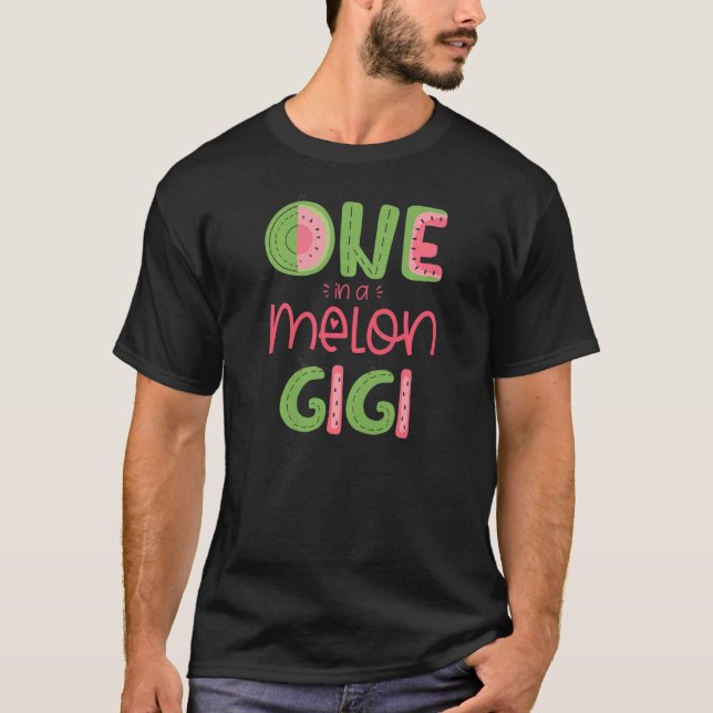 Womens One In A Melon Gigi Cute Watermelon First B T-Shirt (Front)