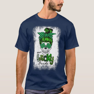 Womens One Lucky Bride St Patricks Day  T-Shirt