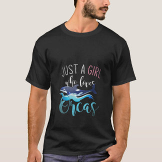 Womens Orca Ocean Animal Aquarist Women Girls Gift T-Shirt