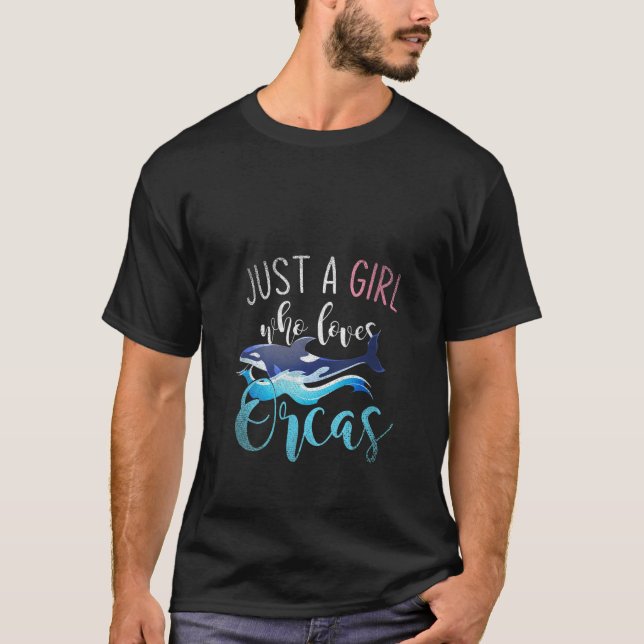 Womens Orca Ocean Animal Aquarist Women Girls Gift T-Shirt (Front)