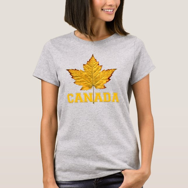 Womens Organic Canada T-Shirt Souvenir Shirt (Front)