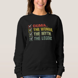 Womens Ouma The Woman The Myth The Legend Vintage Sweatshirt