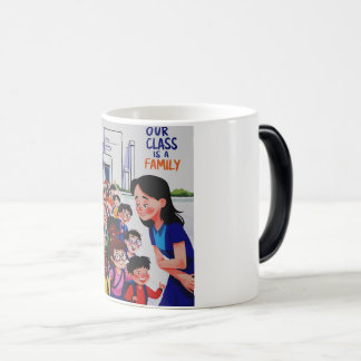 Womens Our Class is a family Color Morph Mug
