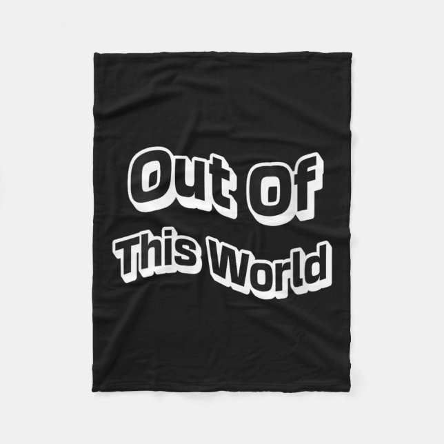 Womens Out Beyond The Galaxy Cosmic Vibes Intergal Fleece Blanket (Front)