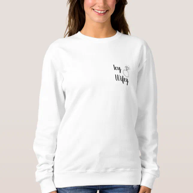Women's Oversized Wifey Sweatshirt | Zazzle