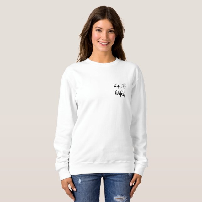Women's Oversized Wifey Sweatshirt | Zazzle