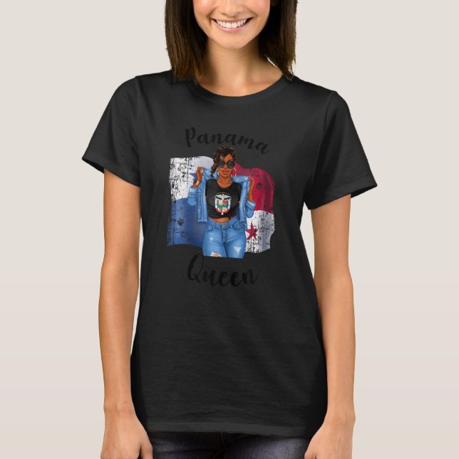 Womens Panama Queen Cute Panamanian Mom Mother Mam T-Shirt (Front)