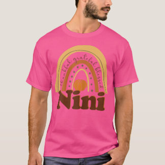 Womens Papy Rainbow Thankful Nini Pumpkin Fall Aut T-Shirt