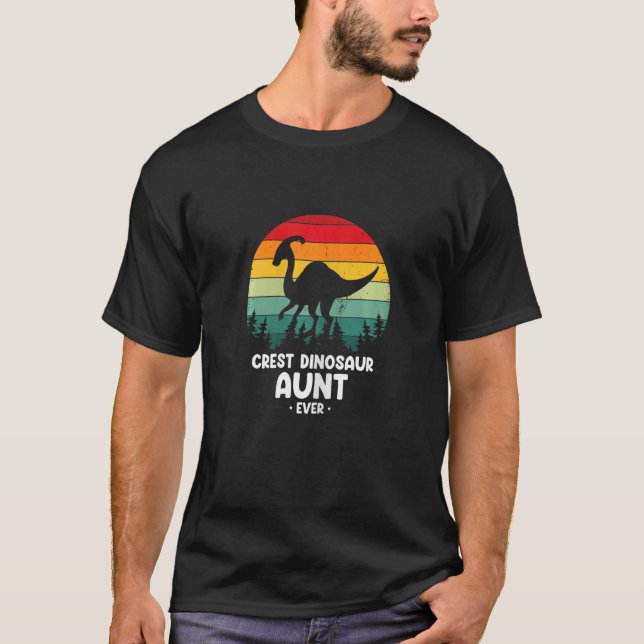 Womens Parasaurolophus for Cest Dinosaur Aunt ever T-Shirt (Front)