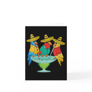 Womens Parrot Cinco De Mayo Funny Drinking Tequila Card