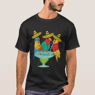 Womens Parrot Cinco De Mayo Funny Drinking Tequila T-Shirt