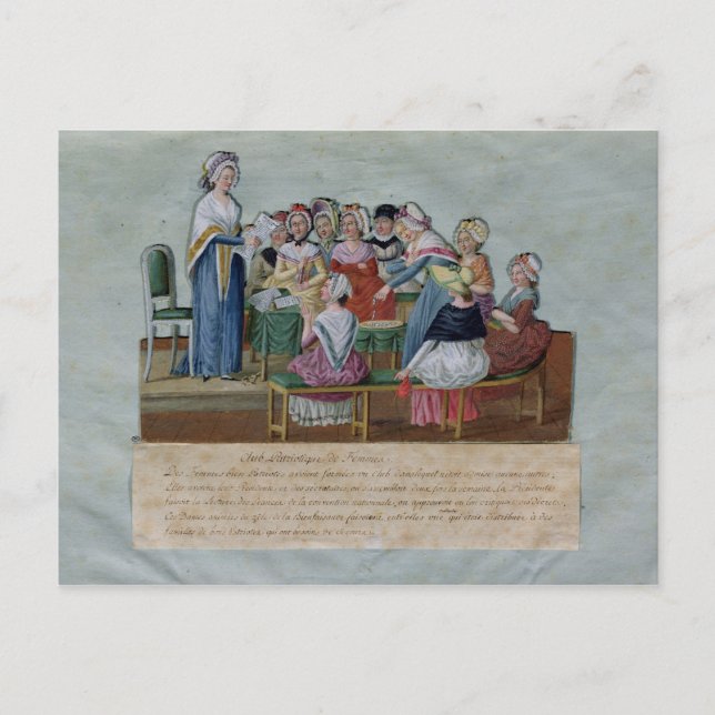 Women's Patriotic Club Postcard (Front)