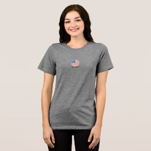 Women's Patriotic Pickleball T by Pickle Peace Tri-Blend Shirt